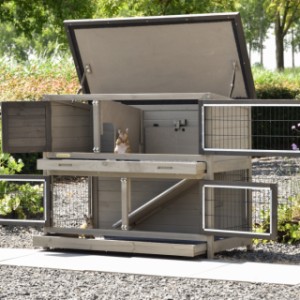 Le clapier pour cochon d'inde Adrian a grande portes
