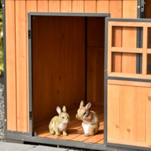 Clapier pour lapin Danielle a un grand abri de nuit, qui est équipée pour  2 à 6 lapins