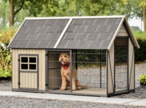 Niche pour chien Danielle · Grey · 213x112x137cm