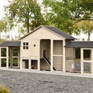 Clapier Holiday Large avec double enclos 489x100x195 cm