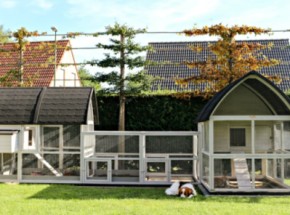 Grand clapier pour lapin Kathedraal Kathedraal Luxe - XXL