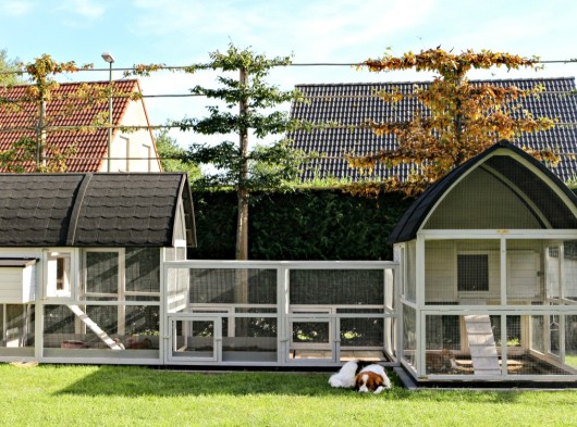 Grand clapier pour lapin Kathedraal Kathedraal Luxe - XXL