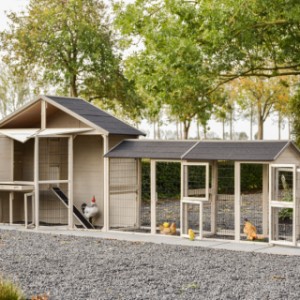 Le poulailler Holiday Large a plusieurs ouvertures