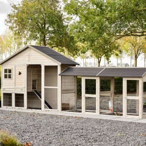 Clapier Holiday Large avec double enclos 489x100x195 cm