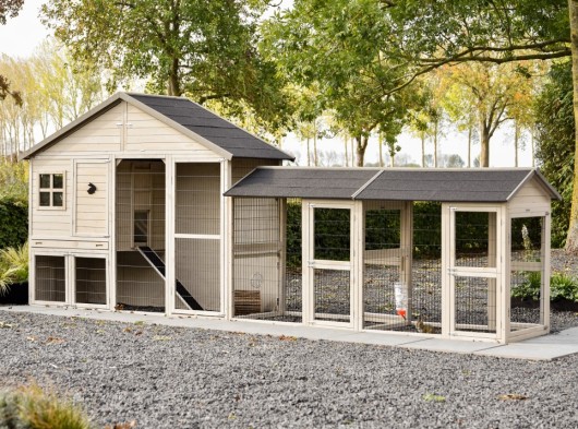 Clapier Holiday Large avec double enclos 489x100x195 cm
