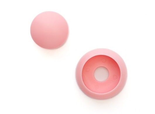 Capuchon en plastique pour boulons · Rose pastel · pour boulons Ø8–10 mm · lot de 10 pièces