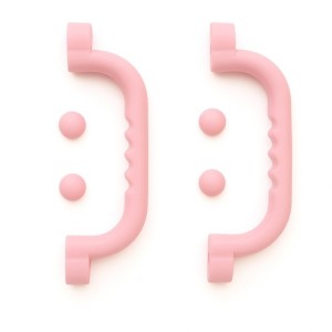Jeu de poignées rose pastel · jeu à 2 pièces