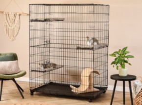 Cage pour chat Lift · 122×76×159 cm
