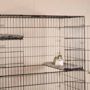 La cage pour chat Lift possède 2 portes pratiques