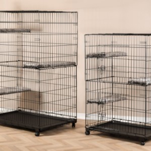La cage pour chat Level est plus petite que la cage pour chat Lift