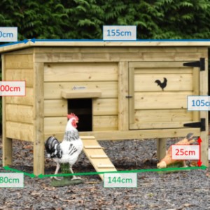 Différentes tailles du poulailler Eggy