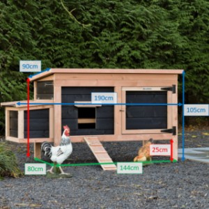 Poulailler Eggy avec nichoir, disponible en différentes tailles
