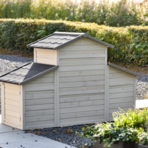 Voir l’abri pour cochons d’Inde Annemieke par l’arrière.