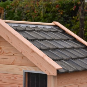 Les tuiles sur le toit confèrent à la niche Turbo une apparence classique