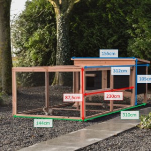 Clapiers à lapins Eggy de différentes tailles avec enclos