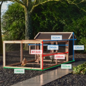 Poulailler Eggy de différentes tailles avec pondoir et enclos
