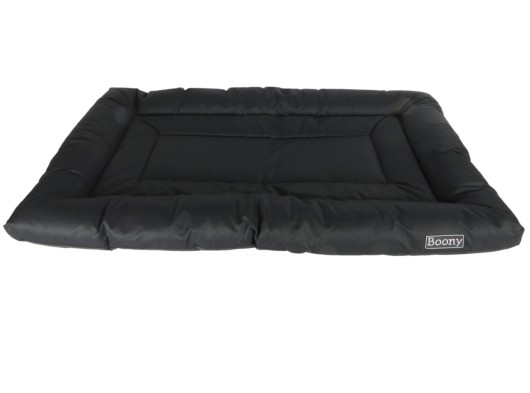 Coussin pour chien M imperméable Noir, coussin de cage 75×47 cm