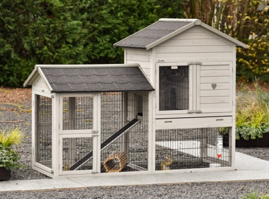 Prestige Medium avec enclos light-grey 200 × 90 × 150 cm