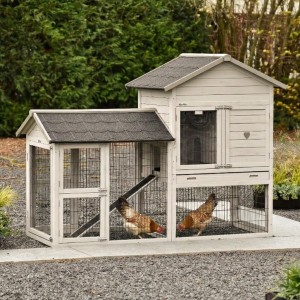 Prestige Medium avec enclos light-grey 200 × 90 × 150 cm