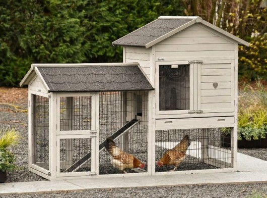 Prestige Medium avec enclos light-grey 200 × 90 × 150 cm