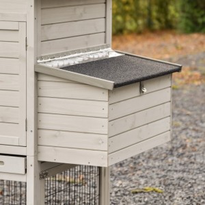 Pondoir Medium gris clair – pondoir séparé avec couvercle à charnière