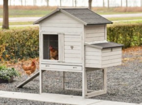 Prestige Medium gris clair avec pondoir 132x90x150 cm