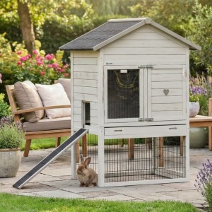 Clapier Prestige Medium gris clair 104x90x150 cm