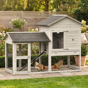 Prestige Medium avec enclos light-grey 200 × 90 × 150 cm