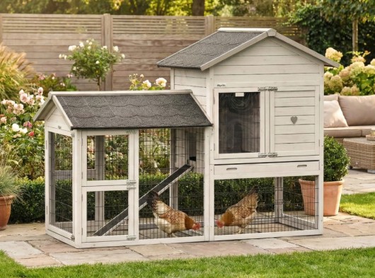 Prestige Medium avec enclos light-grey 200 × 90 × 150 cm