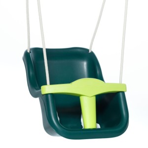 Siège de balancelle bébé Luxe Vert/Vert citron • avec corde BR