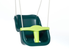 Siège de balancelle bébé Luxe Vert/Vert citron • avec corde BR