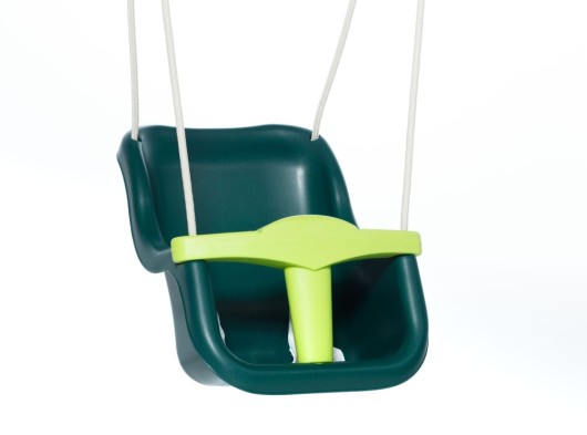 Siège de balancelle bébé Luxe Vert/Vert citron • avec corde BR