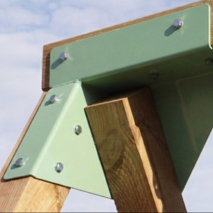 Pièces d’angle métalliques en vert pastel ?