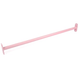 Barre de gymnastique rose pastel (vendue séparément) avec matériel de fixation inclus, longueur : 125 cm