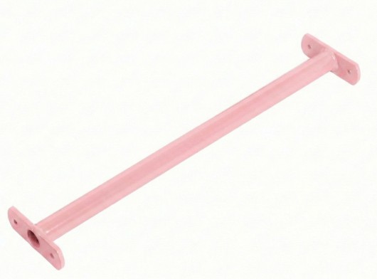 Barre de gymnastique rose pastel (vendue séparément) avec matériel de fixation inclus, longueur : 90 cm