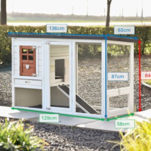 Tailles différentes de clapier en bois Noah