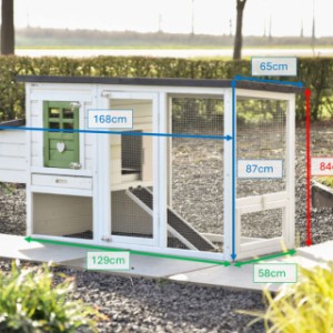 Tailles différentes de clapier en bois Noah