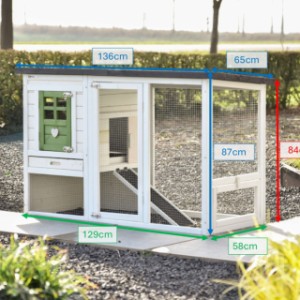 Tailles différentes de clapier en bois Noah