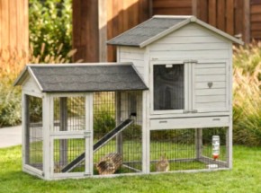 Prestige Medium avec enclos light-grey 200 × 90 × 150 cm