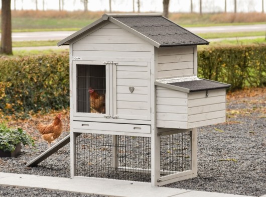 Prestige Medium gris clair avec pondoir 132x90x150 cm