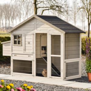 Le clapier pour lapin Holiday Medium est approprié pour 2 à 4 lapins