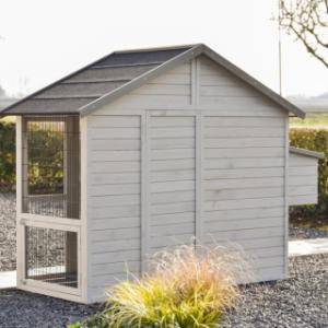 Un vu dans l'arrière du clapier pour lapin Holiday Medium