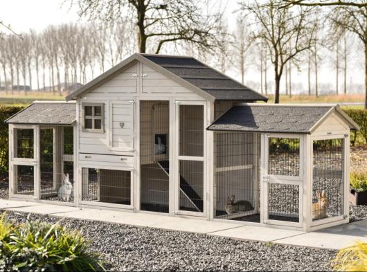 Clapier pour lapin Holiday Medium Double 374x88x151cm