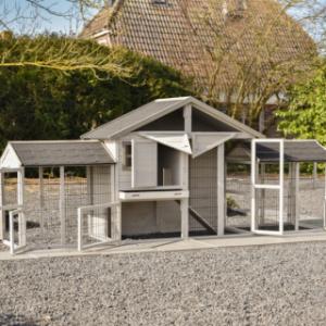 Le clapier pour lapin Holiday Medium a plusieurs grandes portes