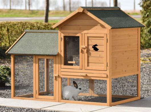 Clapier Action avec enclos à gauche 151x95x118cm