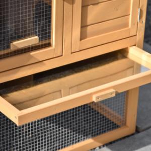 L’abri de nuit et l’enclos du clapier Action peuvent être fermés séparément