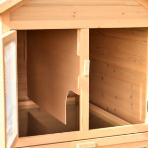 Dans l’abri de nuit du clapier Action se trouve une cloison