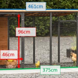 Tailles différentes du poulailler Judy