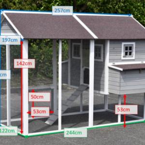 Tailles différentes du clapier pour lapin Royalty