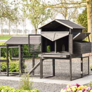 Clapier pour lapin Prestige Large | avec plusieurs portes